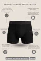 Modal by Tencel Spartacus Plus Performance Long Boxer Mısırlı EBXR000011 Petrol görsel 7