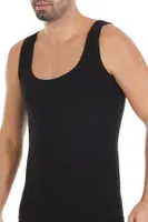 Modal Derin Yaka Erkek Atlet Siyah 3'lü Paket Yıldız 331 Siyah