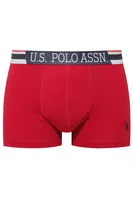 Modal Erkek Gri - Kırmızı - Lacivert 3 lü Boxer Us. POLO Assn. 80584 Görsel farklı açı
