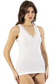 Kota Modal Kaşkorse Geniş Askı Dantel Detaylı Bayan Atlet 6'lı Kota 6656