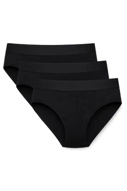 Yıldız Çamaşır Modal Kemerli Erkek Slip Siyah 3'lü Paket Yıldız 66 - Alternatif Görünüm
