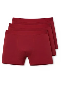 Yıldız Çamaşır Modal Likralı Erkek Boxer Bordo 3'lü Paket Yıldız 37 - Alternatif Görünüm