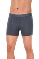 Modal Likralı Erkek Boxer Füme 3'lü Paket Yıldız 38 Füme