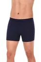 Modal Likralı Erkek Boxer Lacivert 3'lü Paket Yıldız 42