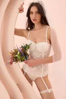 NBB Destekli Büstiyer Takım 4521 Beyaz görsel 5