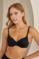 Gizli Balenli Destekli Basic Sütyen Destekli Sütyen NBB 3576 Siyah görsel 6