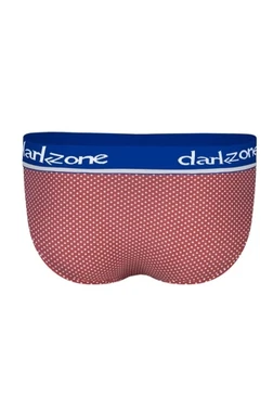 Nokta Desenli Kırmızı Pamuklu Lastikli Slip Külot Darkzone DZ-1103-116-S - Alternatif Görünüm