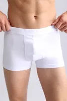 Organıc Pamuklu Compact Cotton Klasik Boxer Mısırlı EBXR000006 Beyaz görsel 5