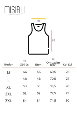 Organıc Pamuklu Hercules Slim Fit Basic Atlet Mısırlı EATL000008 - Alternatif Görünüm