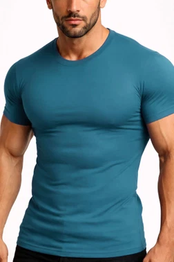 Organıc Pamuklu Hercules Slim Fit Bisiklet Yaka Fanila / T-Shirt Mısırlı EFNL000012
