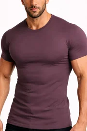 Organıc Pamuklu Hercules Slim Fit Bisiklet Yaka Fanila / T-Shirt Mısırlı EFNL000012