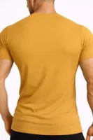 Organıc Pamuklu Hercules Slim Fit Bisiklet Yaka Fanila / T-Shirt Mısırlı EFNL000012 Hardal görsel 17
