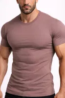 Organıc Pamuklu Hercules Slim Fit Bisiklet Yaka Fanila / T-Shirt Mısırlı EFNL000012 Lavender görsel 22