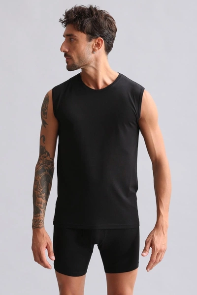 Organıc Pamuklu Hercules Slim Fit Bisiklet Yaka Sporcu Atlet Mısırlı EATL000004