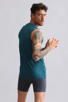 Organıc Pamuklu Hercules Slim Fit Bisiklet Yaka Sporcu Atlet Mısırlı EATL000004 Fit Green görsel 15