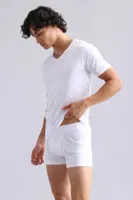 Organıc Pamuklu Hercules Slim Fit V Yaka Fanila / T-Shirt Mısırlı EFNL000007 görsel 31