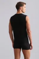 Organıc Pamuklu Hercules Slim Fit V Yaka Sporcu Atlet Mısırlı EATL000010 Siyah detay görünüm
