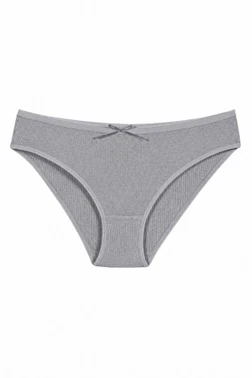 Yıldız Çamaşır Pamuk Kaşkorse Kadın Bikini Külot Gri 6'lı Paket Yıldız 3554 - Alternatif Görünüm