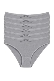 Yıldız Çamaşır Pamuk Kaşkorse Kadın Bikini Külot Gri 6'lı Paket Yıldız 3554