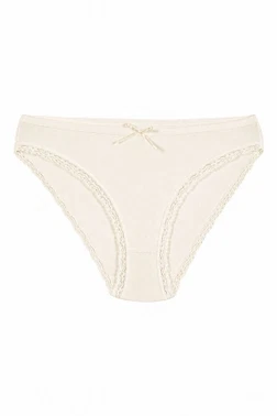Yıldız Çamaşır Pamuklu Dantelli Bikini Kadın Külot Ekru 6'lı Paket Yıldız 3794 - Alternatif Görünüm