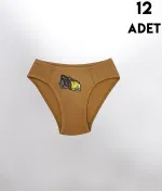 Parça Baskılı Penye Erkek Çocuk Slip Külot 12'li Kota 1019 Asorti görsel 4