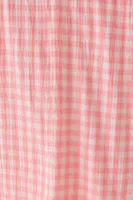 Pembe Beyaz Pötikare Fırfır Yaka Bağlama Detaylı Uzun Kollu Pijama Takımı Bella Notte 61253 Pembe görsel 5