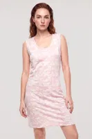 Pembe Kadın Kelebek Desenli Basic Gecelik Akbeniz 6003 Pembe