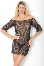 Phevos Phevos Transparan Elbise String Takım