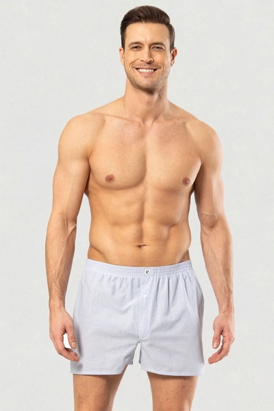 Poplin Boxer Cacharel 1113/Düz Açık Mavi