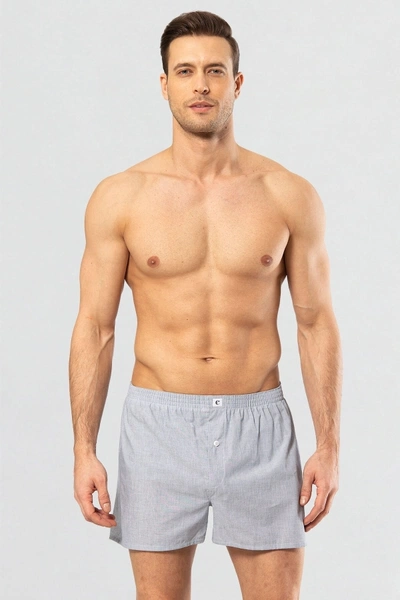 Poplin Boxer Cacharel 1113/Düz Koyu Mavi