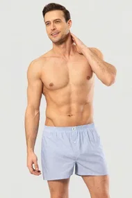 Poplin Boxer Cacharel 1113/Düz Mavi