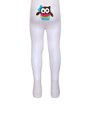 Poposu 3D Aksesuar Desenli Mikro Bebek Külotlu Çorap_D1 Dore 13594
