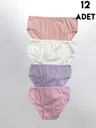 Raporlu Ribana Kız Çocuk Bikini Külot 12'li Kota 3419