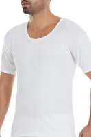Ribana Bisiklet Yaka Erkek Fanila Beyaz %100 Pamuk 3'lü Paket Yıldız 06 Beyaz