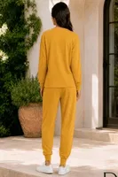 Sarı Kadın T-Shirt Pantolon Takımı Doreanse 4489 Görsel detay görünüm