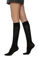 Saten 80 Dizaltı Çorap Daymod D1212002 Siyah görsel 6