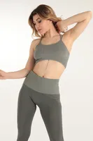 Seamless Askılı Spor DoReMi Sütyen 002-000152 Haki görsel 8