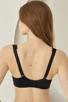 Şeffaf Detaylı Balenli Toparlayıcı Sütyen NBB 30021 Siyah görsel 4