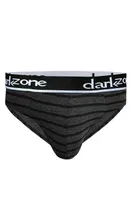 Şerit Desenli Antrasit Pamuklu Lastikli Slip Külot Darkzone DZ-1103-112-S Görsel