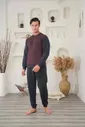 Sıfır Yaka Erkek Pijama Takımı Bone Club 5970