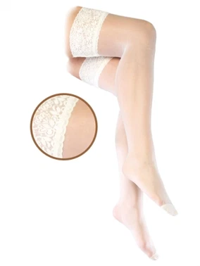Silikonlu Dantelli Fit 15 Dizüstü Kadın Çorap Dore 10388