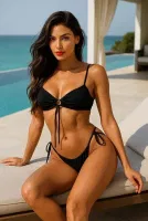 Bağcıklı Bikini Takımı Venlisa V5100 Kırmızı görsel 5