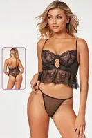 Siyah Dantelli Fantezi Bralet Takımı For Dreams 9109 Siyah görsel 5