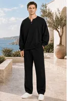 Siyah Erkek T-Shirt Pantolon Takımı Doreanse 4645 Görsel