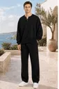 Siyah Erkek T-Shirt Pantolon Takımı Doreanse 4645
