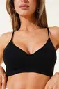 Siyah Hafif Destekli Drop Seamless Sütyen NBB 2428
