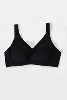 Siyah Lazer Kesim Dikişsiz Balensiz Sütyen NBB 4868 Siyah farklı açı