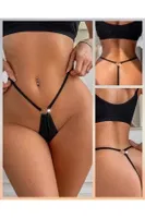 Siyah Seksi Tanga Feel Lady F1055 Siyah detay görünüm