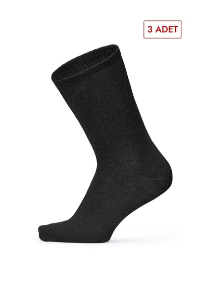 Socksturka 3'lü Fitilli Pamuklu Soket Çorap Somon