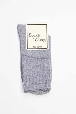 SocksTurca Socksturka 3'lü Fitilli Pamuklu Soket Çorap Bej - Alternatif Görünüm